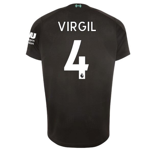 Camiseta Liverpool NO.4 Virgil Tercera equipo 2019-20 Negro